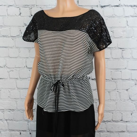 Cache black and white top - Picture 1 of 6